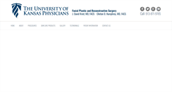 Desktop Screenshot of kufacialplasticsurgery.com